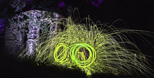 • Steel wool spinning •  by Steve Maidwell
