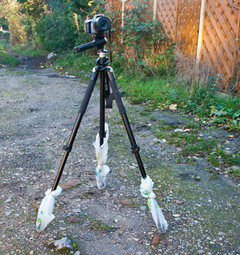 Tripod With Bags • Dirt and grit is a camera killer. Prevent it from getting into your kit