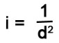 Inverse Square Law Formula
